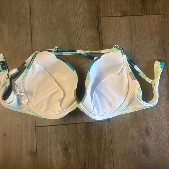 Striped Multicolor Bikini Top - Picture 2 of 2